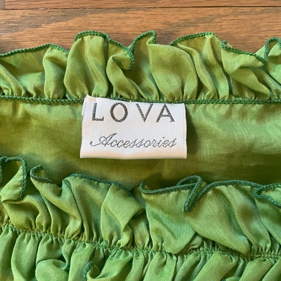 LOVA Silk Blend Scarf with Ruffle Edge - Picture 4 of 7
